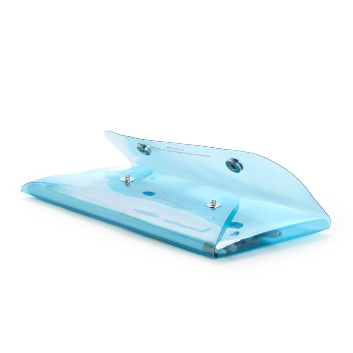 Hello Kitty x Care Bears Translucent Blue Pencil Case Stationery BIOWORLD