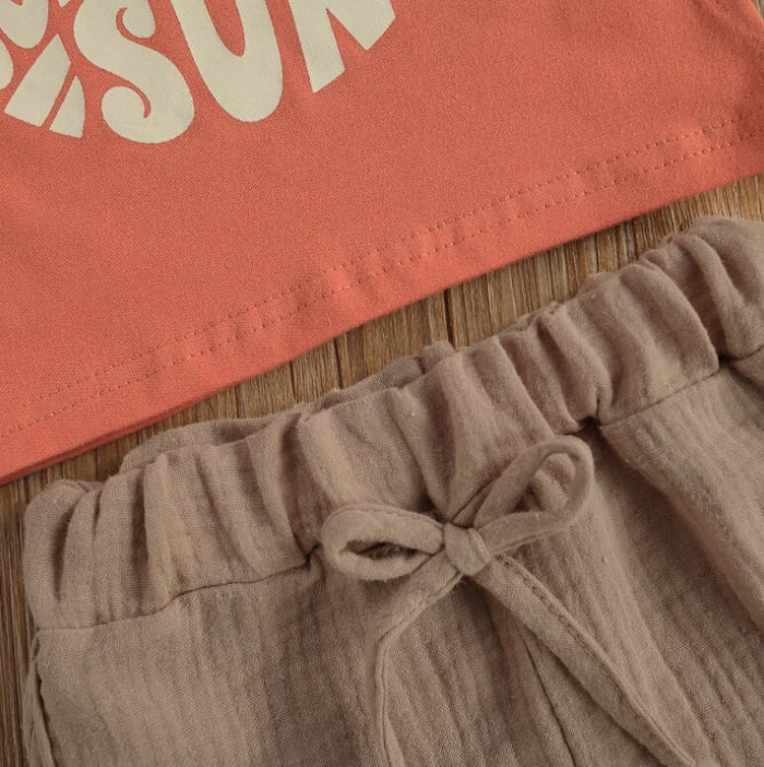 HERE COMES THE SUN Coral Summer Outfit