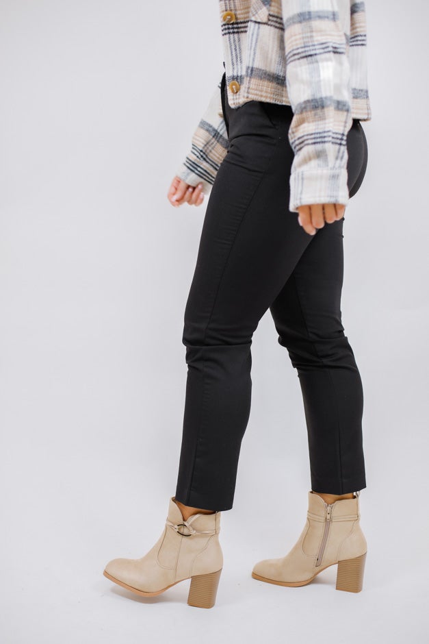 High Waist Straight Leg Pants