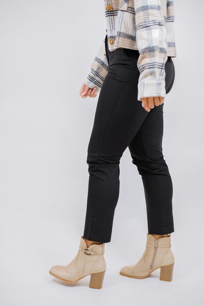 High Waist Straight Leg Pants