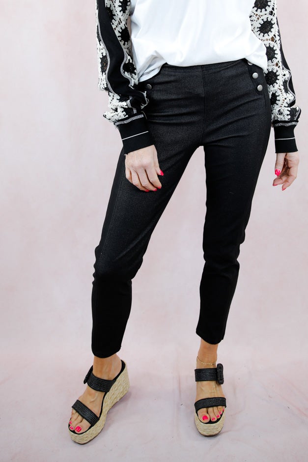 High-Waisted Sailor Skinny Pant