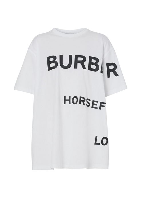 Horseferry Print Cotton Oversized T-Shirt
