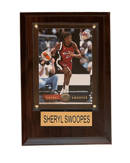 Houston Comets C&I Collectibles HWC Sheryl Swoopes 4x6 Plaque
