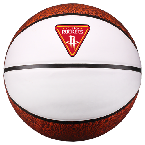 Houston Rockets Baden Mission Patch Autograph B7 Basketball