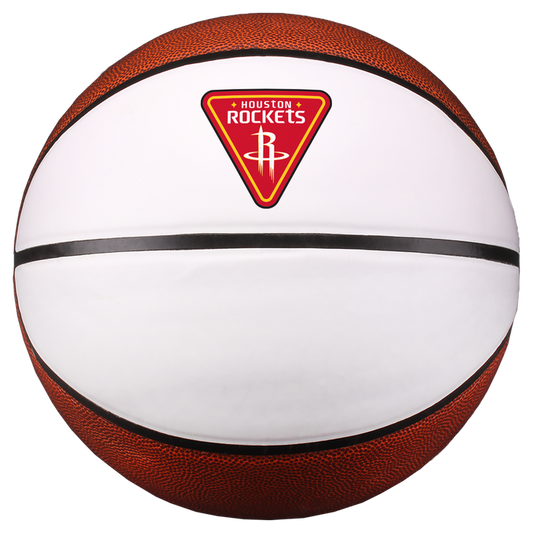 Houston Rockets Baden Mission Patch Autograph B7 Basketball