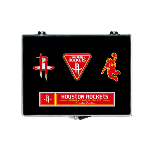 Houston Rockets Wincraft Logo Enamel Pin Collector Set
