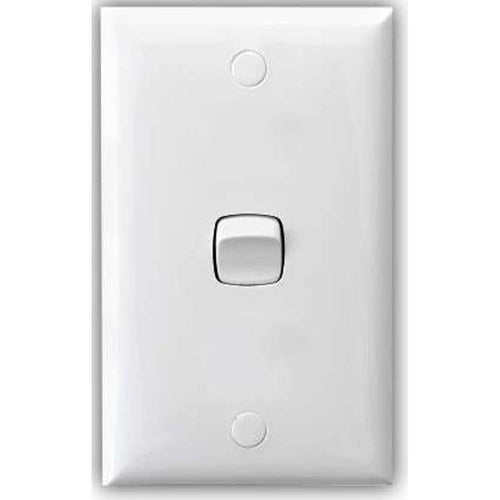 HPM 1 Gang Switch 10A White **