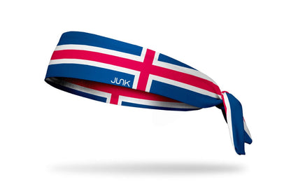 Iceland Flag Tie Headband - View 1