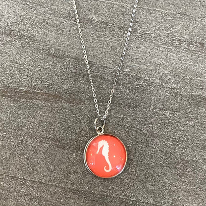 Peachy Pendants Nautical Necklace