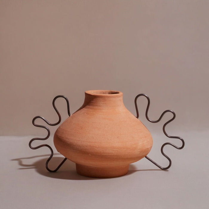 Ines Terracota Vessel - handcrafted terracotta vessel - Cultheir