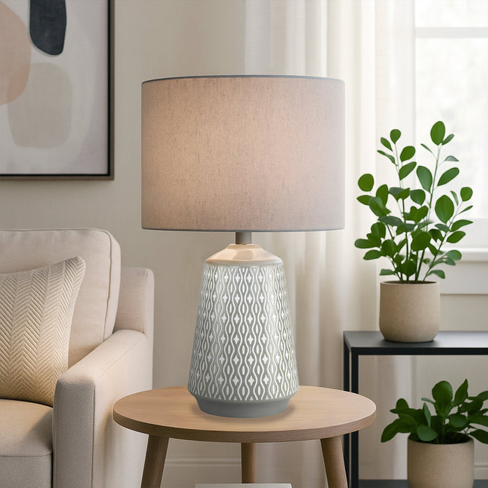 Inga Table Lamp Grey by Urban Style