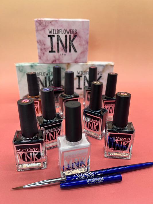 INK COLLECTION - Wildflowers ALL INKS + Indigo Brush