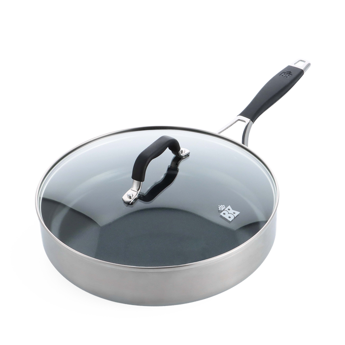BK Intelligence hapjespan 28 cm grijs bovenaanzicht