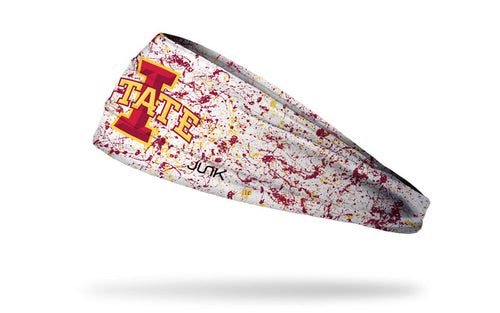 Iowa State University: Splatter White Big Bang Lite Headband - View 1