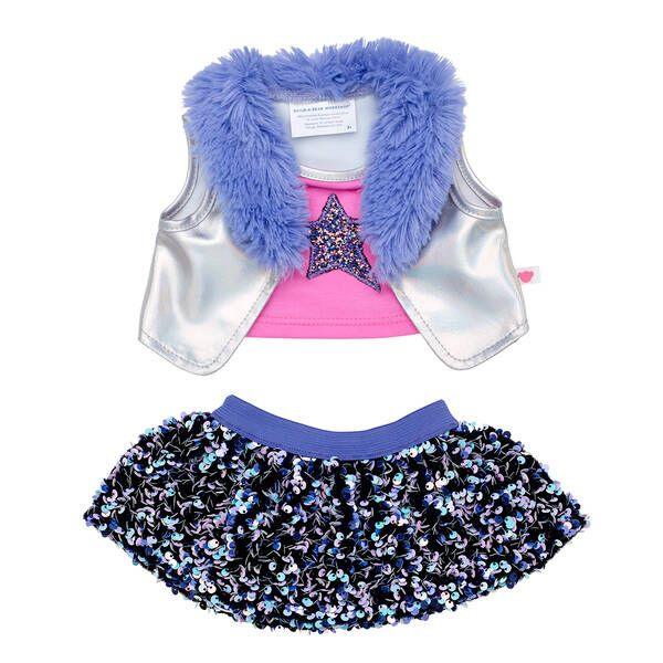 Iridescent Vest & Sequin Skirt Set - Build-A-Bear Workshop Australia