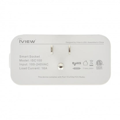 Iview ISC100 smart Wi-Fi socket back