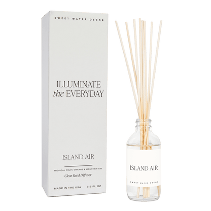 Island Air Clear Reed Diffuser - Sweet Water Decor - Reed Diffusers