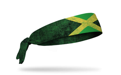 Jamaica Grunge Flag Tie Headband - View 2