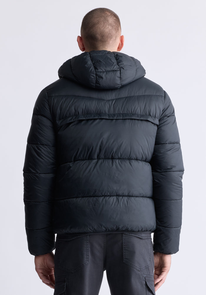 Buffalo Men Jackets Black Woven Puffer Welt Pocket