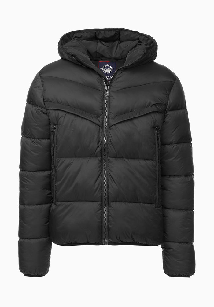 Buffalo Men Jackets Black Woven Puffer Welt Pocket