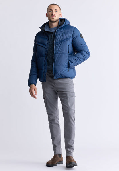 Buffalo Men Jackets Navy Woven Puffer Welt Pocket