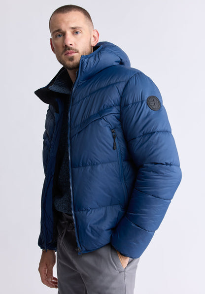 Buffalo Men Jackets Navy Woven Puffer Welt Pocket