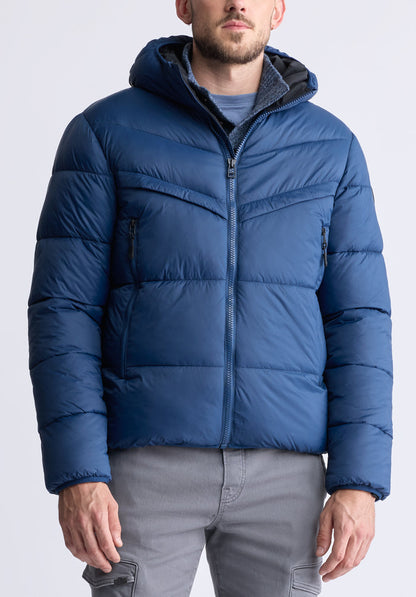 Buffalo Men Jackets Navy Woven Puffer Welt Pocket