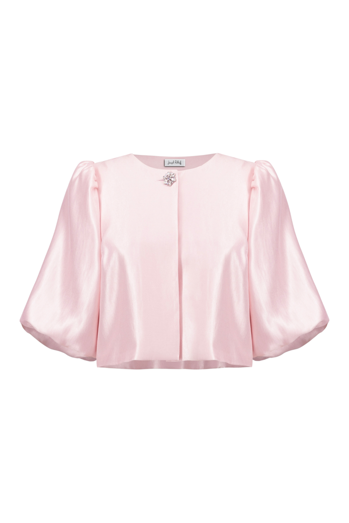 Women’s Joseph Ribkoff Petal Pink tailored jacket in soft stretch fabric.