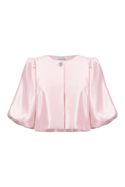 Women’s Joseph Ribkoff Petal Pink tailored jacket in soft stretch fabric.