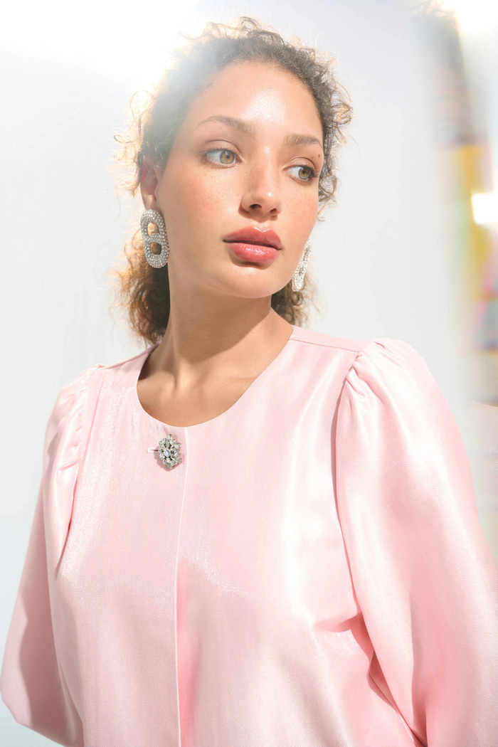 Women’s Joseph Ribkoff Petal Pink tailored jacket in soft stretch fabric.