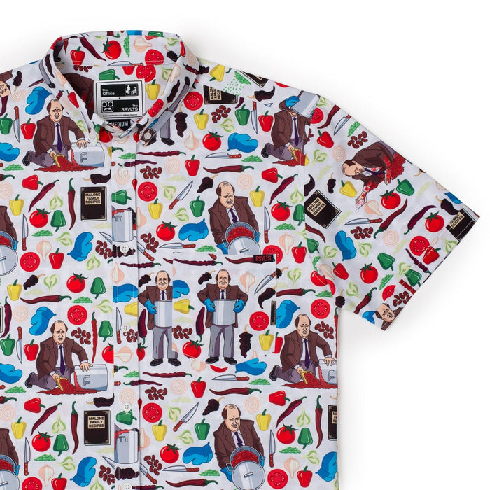 RSVLTS The Office Short Sleeve Shirt Kevin's Famous Chili – KUNUFLEX Short Sleeve Shirt