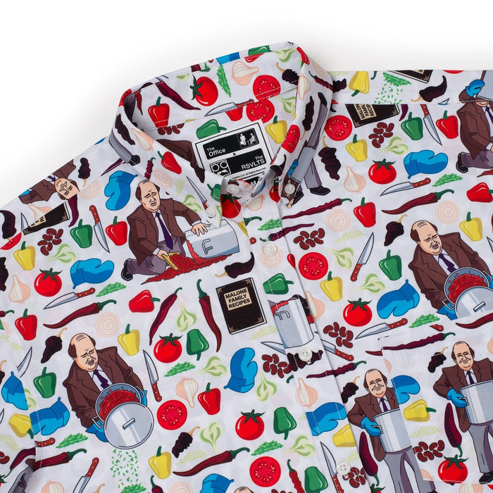 RSVLTS The Office Short Sleeve Shirt Kevin's Famous Chili – KUNUFLEX Short Sleeve Shirt