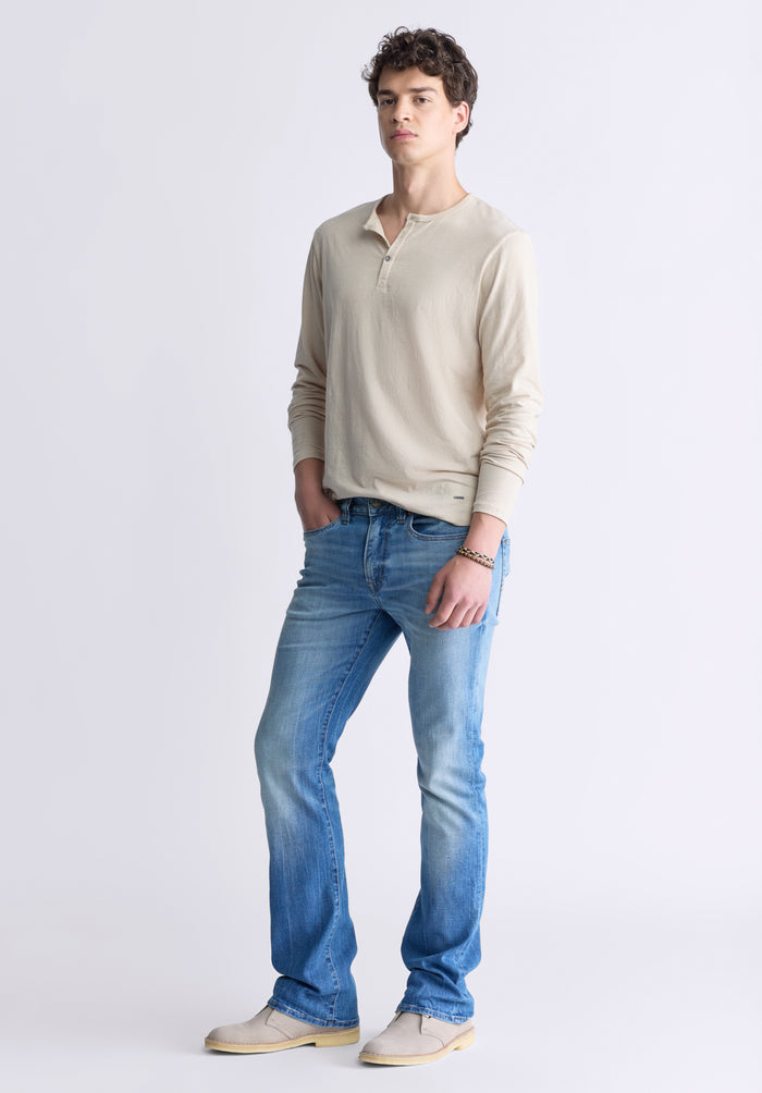 Buffalo Men Jeans Navy Denim Denim Pants Stretch