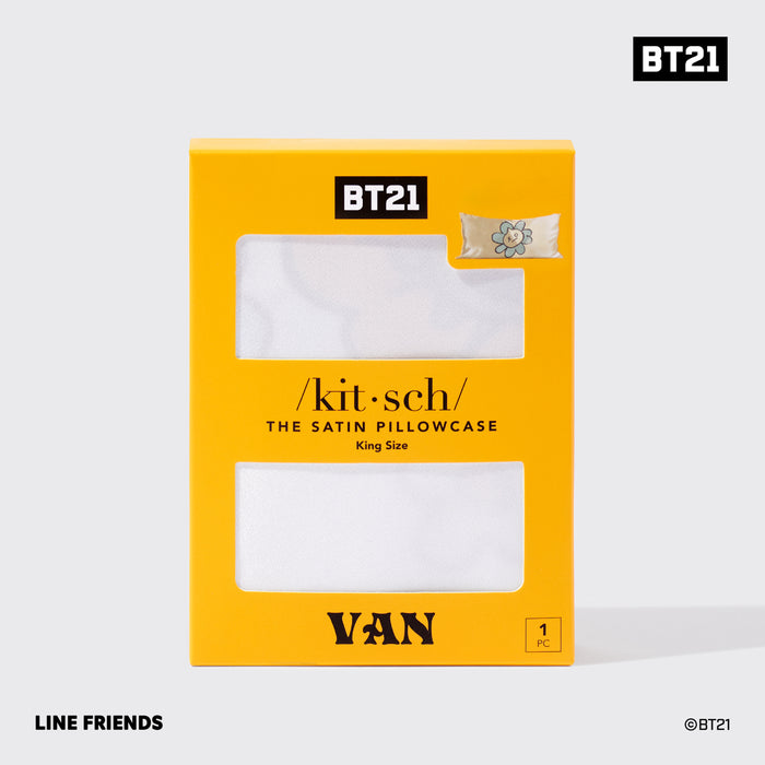 Kitsch x BT21 VAN King Satin Pillowcase — packaging