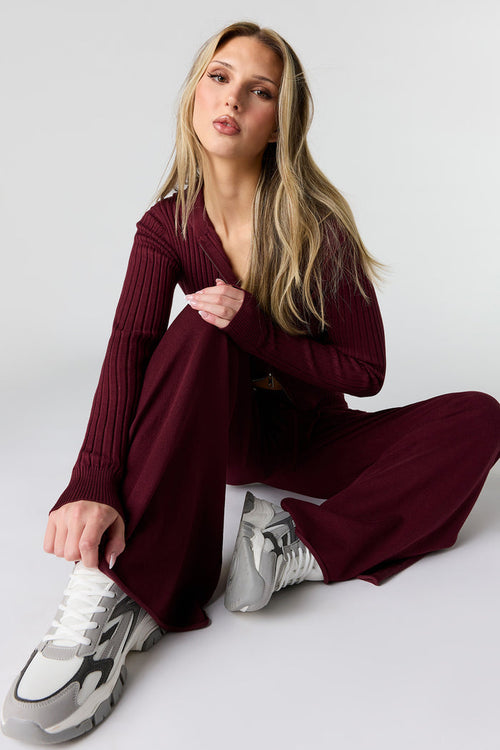 Knit Wide Leg Pant