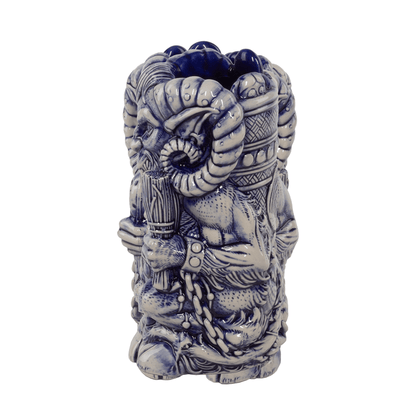 Krampus Designer Series Tiki Mug (Blue Wiped)