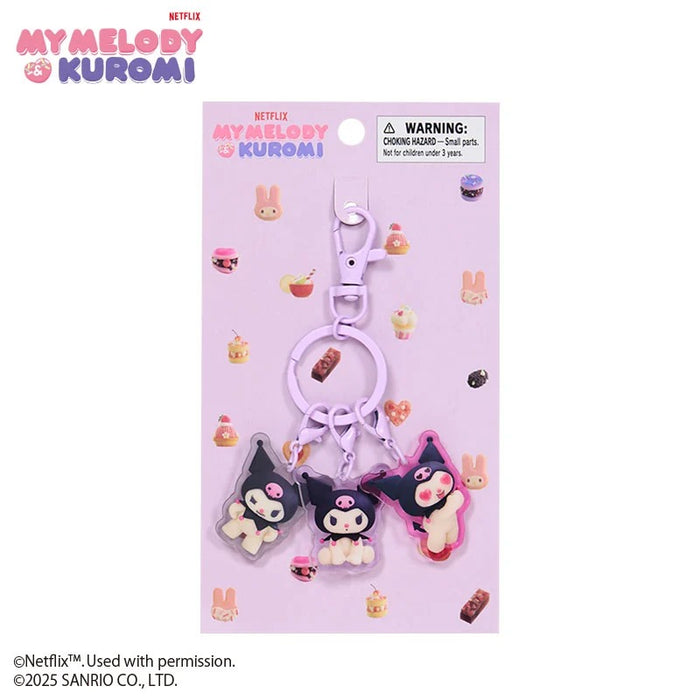 Kuromi Acrylic Keychain (My Melody & Kuromi Netflix Series) Accessory Japan Original