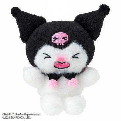 Kuromi Crying Plush Mascot Keychain (My Melody & Kuromi Netflix Series) Accessory Japan Original
