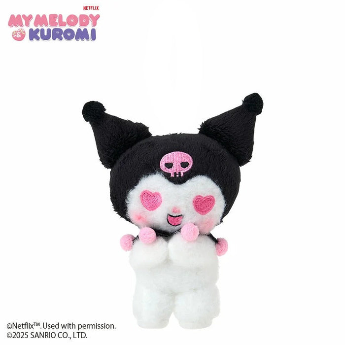 Kuromi Lovestruck Plush Mascot Keychain (My Melody & Kuromi Netflix Series) Accessory Japan Original