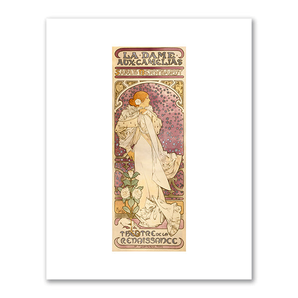 Alphonse Mucha, La Dame aux Camélias, 1896, Library of Congress, Prints and Photographs Division. Fine Art Prints in various sizes by Museums.Co