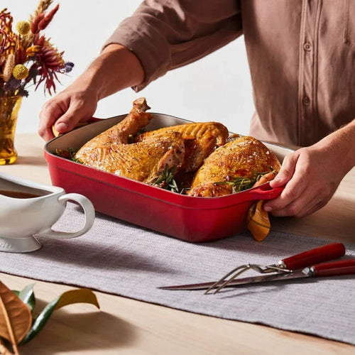 Le Creuset Signature Roaster: 5.25 QT, Cerise