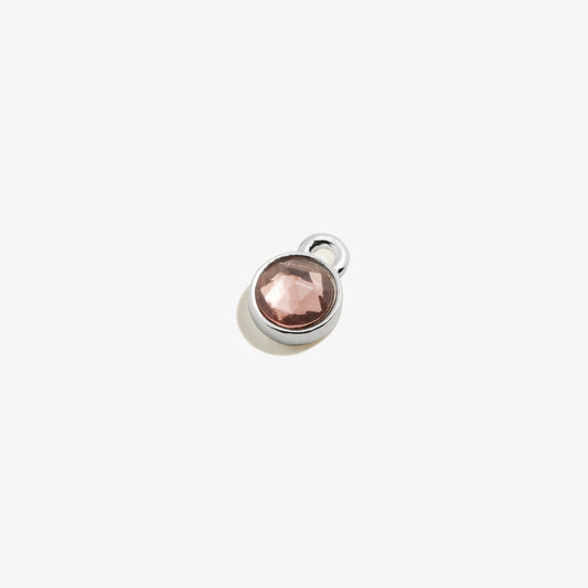 Light Amethyst Hoop Earring Charm