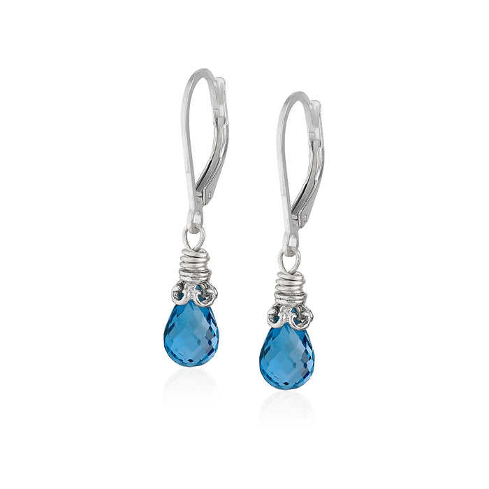 London Blue Topaz Petite Earrings
