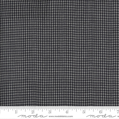 Low Volume Moda Wovens by Jen Kingwell for Moda Low Volume Check Charcoal - Sold by the Yard