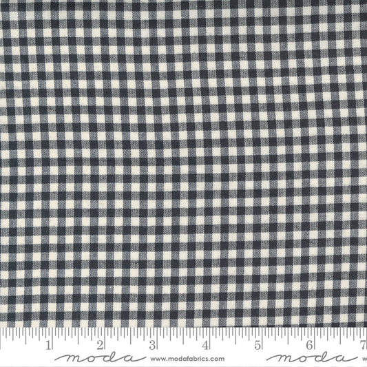 Low Volume Moda Wovens by Jen Kingwell for Moda Low Volume Check Charcoal - Sold by the Yard