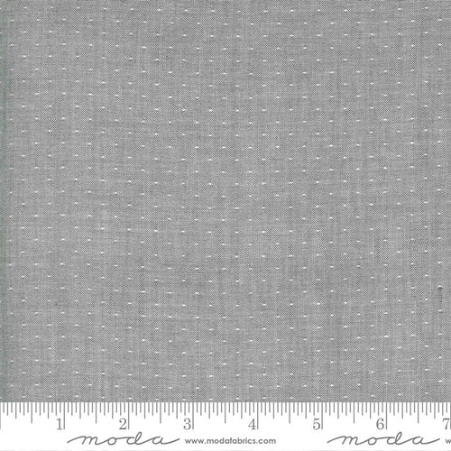 Low Volume Moda Wovens by Jen Kingwell for Moda Low Volume Dot Silver - Sold by the Yard