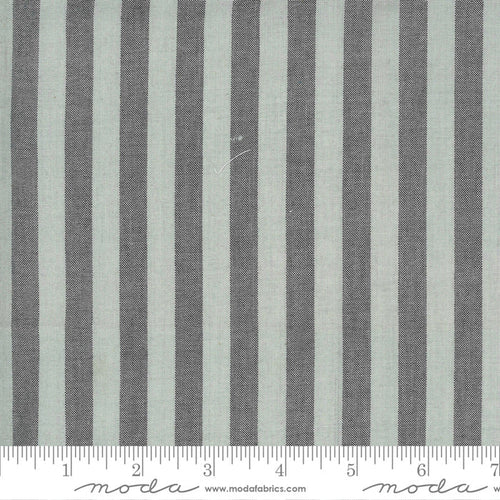 Low Volume Moda Wovens by Jen Kingwell for Moda Low Volume Stripe Silver - Sold by the Yard
