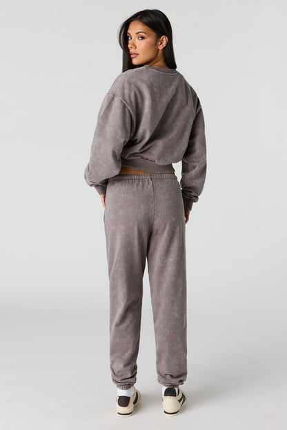 Luxe Fleece Washed Low Rise Jogger