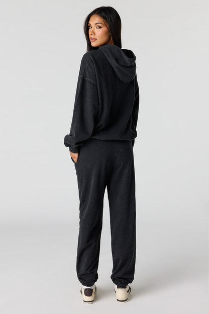 Luxe Fleece Washed Low Rise Jogger