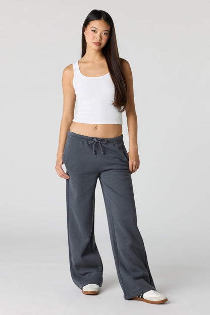 Luxe Fleece Wide Leg Sweatpant